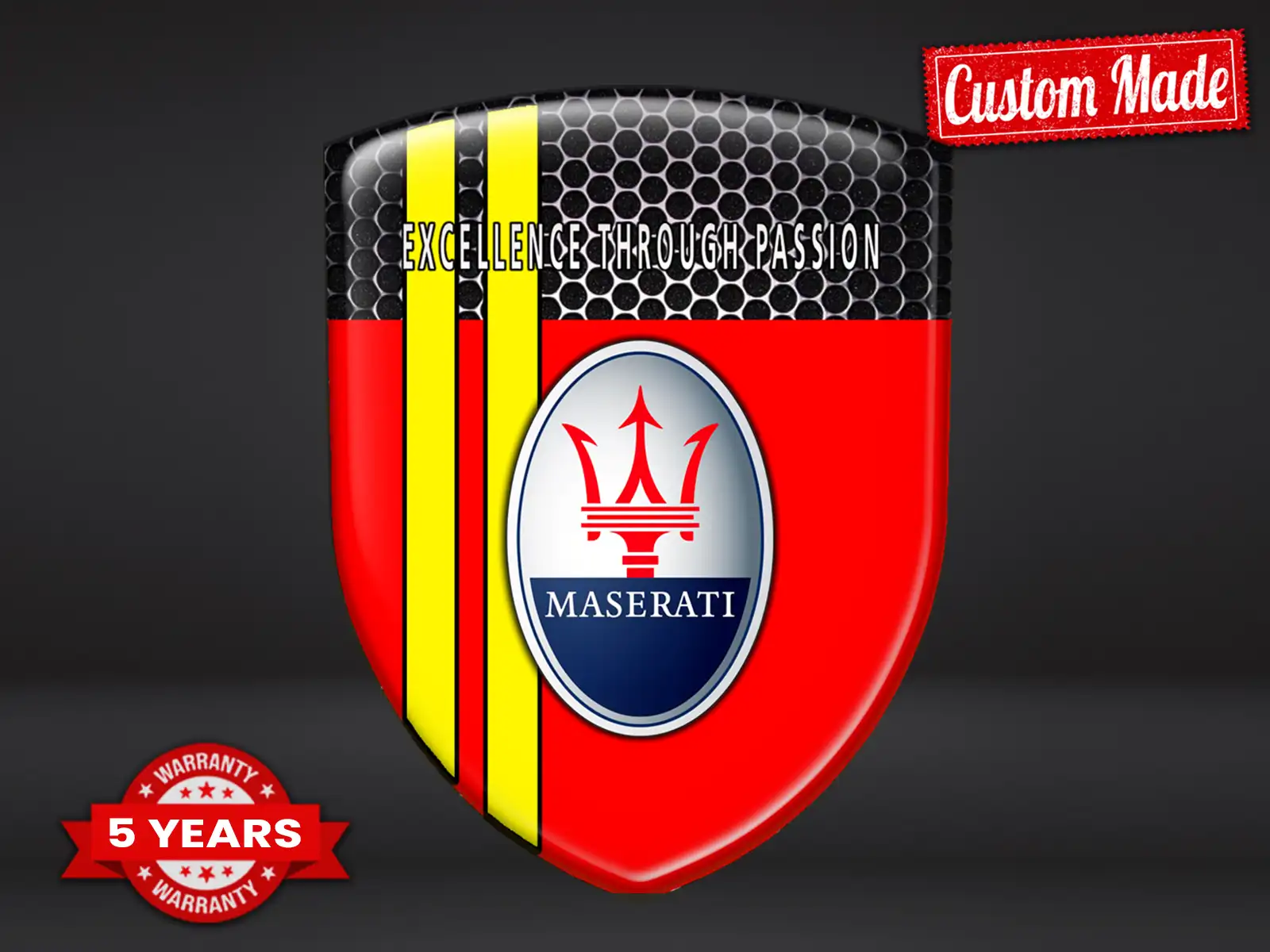Maserati Adesivi Vetri Auto su Misura Stile Lusso Regolabili